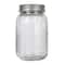 Hello Honey Tea Embossed Glass Jar with Metal Lid